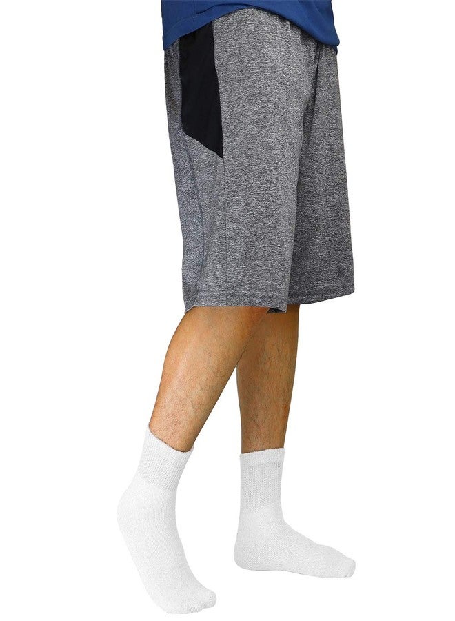 Falari 12-Pack Diabetic Socks Quarter Ankle Physicians Approved Socks Mens Womens Non-Binding Loose Fit Socks (13-15, White) - Image 5